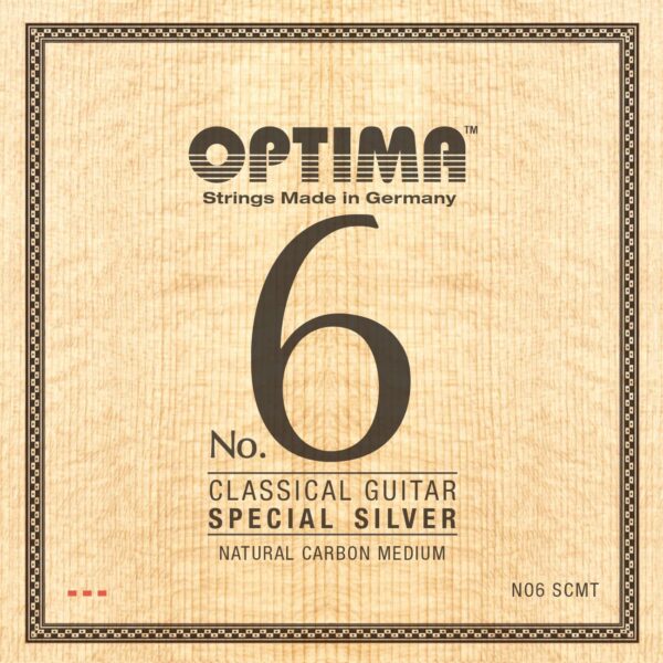 Optima 24 K Silver Plated No. 6 Medium Tension